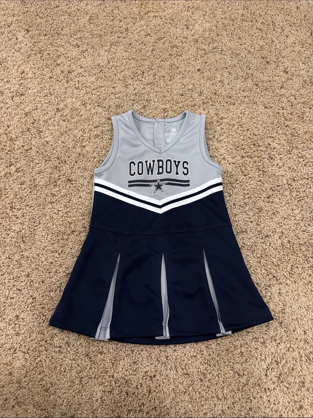 NFL Cowboys Navy and Gray Cheer Dress